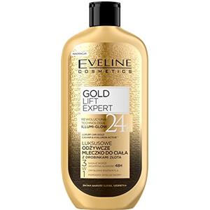 Eveline Cosmetics EVELINE LUXURY Gold & Kaviar Balsamo per il corpo con polvere d'oro 24 K, 350 ml