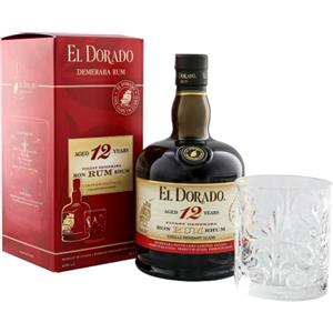 El Dorado 12 Years Old Finest Demerara Rum 40% Vol. 0,7l in Giftbox with Tumbler