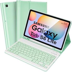 SOPPY Custodia per Tastiera Samsung Galaxy Tab S6 Lite, Italiano QWERTY, Custodia con Tastiera Rimovibile per Samsung Tab S6 Lite 10.4