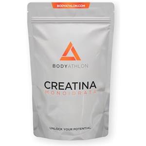 Bodyathlon- 100% Creatina Monoidrato in Polvere- Creatina Pura 3000mg- Prestazioni e Potenza- Senza sapore-500 grammi