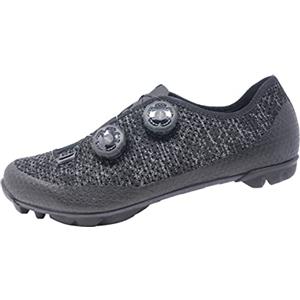 LUCK Absolute, scarpe da ciclismo MTB, con suola in carbonio doppia chiusura rotativa e tessuto avvolgente., Nero , 45 EU