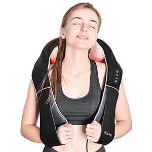 RENPHO Massaggiatore Cervicale, massaggiatore collo e spalle con calore, elettrica per Tessuto profondo Massaggio impastante 3D Cuscinetto per vita, gamba, polpaccio, braccio