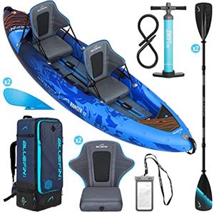 Bluefin SUP Kayak Ranger Bluefin gonfiabile, kayak gonfiabile per 2 persone, alternativa alla canoa gonfiabile
