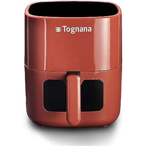Tognana Iridea, Friggitrice ad aria 5,5 L con contenitore e griglia antiaderente e display digitale, rosso mela