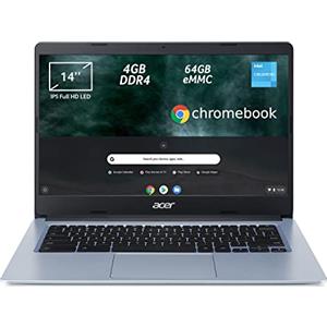 Acer Chromebook 314 CB314-1H-C15P Notebook, Pc Portatile, Processore Intel Celeron N4020, Ram 4 GB DDR4, eMMC 64 GB, Display 14