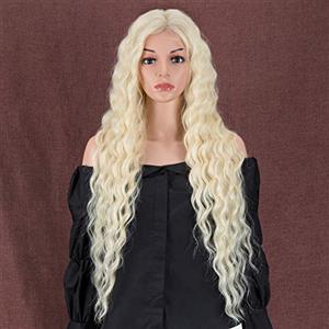 Style Icon, Parrucche sintetiche ondulate lunghe 76 cm, parte centrale profonda, capelli più piccoli, parrucca da donna in fibra resistente al calore