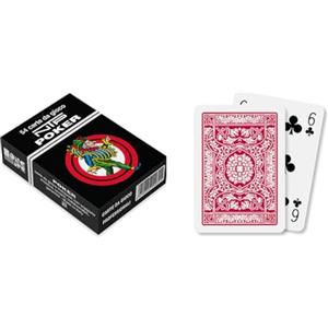 NTP 00030 - Poker Floreale Carte da Gioco, Rosso
