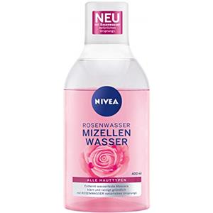 Nivea - Acqua micellare delicata, pulizia del viso con tecnologia MicellAIR e acqua di rosa naturale, 400 ml