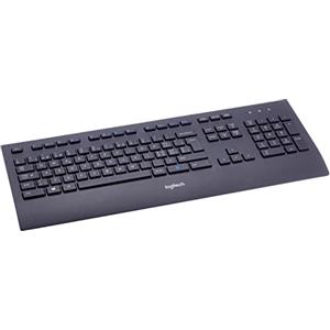 Logitech K280e Pro Wired Business Keyboard for Windows, Linux, and Chrome, USB port, palm rest, splashproof, PC / laptop, Swiss ‎QWERTZ layout - Black