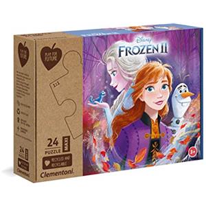 Clementoni- Puzzle Maxi Frozen 2 Disney 24pzs Play for Future 2-24 Pezzi-Materiali 100% riciclati-Made in Italy, Bambini 3 Anni+, Multicolore, One size, 20260