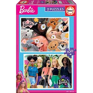 Educa - Puzzle di cartone con 100 pezzi per bambini | Barbie. Misura: 40 x 28 cm. A partire dai 8 anni (19300)