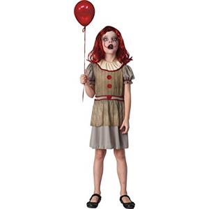 Ciao Horror Creepy Clown costume travestimento bambina (Taglia 7-10 anni)
