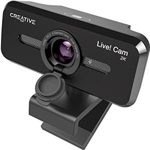 Creative Live! Cam SYNC V3 2K QHD USB Webcam con Zoom Digitale 4X e microfoni, HD 1080p, FOV Fino a 95°, copriobiettivo per la Privacy, per PC e Mac