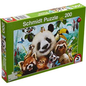 Schmidt Spiele- Animale Puzzle per Bambini, 200 Pezzi, Multicolore, 56359