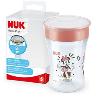 NUK Magic Cup bicchiere antigoccia | Bordo anti-rovesciamento a 360° | 8+ mesi | Senza BPA | 230 ml | Disney Topolina