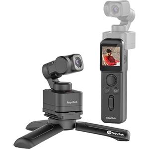 FeiyuTech Feiyu Pocket 3 con Impugnatura di Controllo Remoto[Ufficiale], Videocamera Sportiva 4K con Stabilizzazione Antivibrazione a 3 assi,Ultra HD 12MP,130° Wide View,Action Cam per Vlogging, immersioni