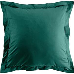 Douceur d'Intérieur Federa per cuscino, cotone, smeraldo, 63 x 63 cm