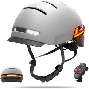 LIVALL Casco intelligente LIVALL, casco da bici per adulti con luci a LED anteriori e luci posteriori, altoparlanti con microfono integrati per musica e chiamate, avviso SOS, casco da ciclismo