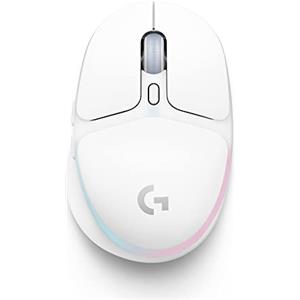 Logitech G G705 Mouse Gaming Wireless, Illuminazione Personalizzabile LIGHTSYNC RGB, LIGHTSPEED Wireless, Connettività Bluetooth, Leggero, Per PC/Mac/Laptop - Bianco