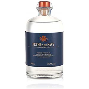 Peter in Florence Gin Navy Strength con Botaniche Fresche e Profumate ad Elevata Gradazione Alcolica, 500 ml