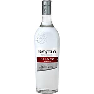 Ron Barceló Blanco Añejado - Bottiglia da 1000 ml di Rum Bianco, Invecchiato Fino a 2 Anni in Barrique di Rovere, Rum Dominicano da 100% Succo di Canna da Zucchero, Per Cocktail Originali