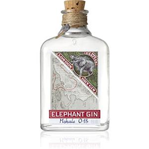 Elephant Gin, London Dry Gin, 500ml, Ideale per Gin Tonic Premium, Note Floreali, Fruttate, Speziate, con Botaniche dall'Africa, Gin Artigianale Distillato in Alambicchi di Rame, Idea Regalo, 45% Vol.