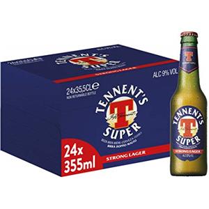 Tennent's Tennent's Super, Birra Bottiglia - Pacco da 24x35,5cl