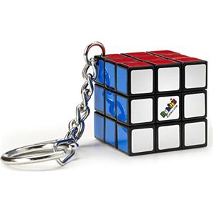 Rubik's, Spin Master, Il Cubo 3x3 Originale, Edizione in Miniatura. Accessorio Portachiavi con cubo 3x3 funzionante, per Bambini dagli 8+, Rompicapo Professionale a Combinazione di Colori.