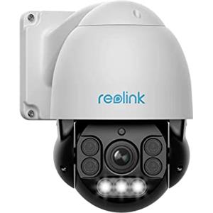 Reolink PoE 4K Videocamera Sorveglianza Esterno, Panoramica a 360° e Inclinazione a 90°, 5X Zoom Ottico, Rilevamento Uomo/Veicolo/Animale, Visione Notturna a Colori, Audio Bidirezionale, RLC-823A