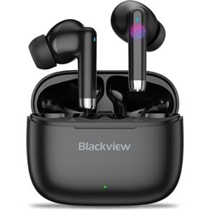 Blackview Cuffie Bluetooth AirBuds 4, Auricolari Bluetooth 5.3 Cuffie Wireless In Ear con Mic, Bassa Rumore Auricolari Senza Fili,36H, Controllo Touch,per iphone/Samsung/Android