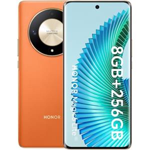 HONOR Magic6 lite Smartphone Android Ultra-Bounce Anti-Drop Display 6,78 pollici cellulare 8GB RAM e 256GB, Fotocamera da 108MP, Batteria resistente da 5300 mAh, Arancione alba