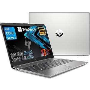 HP Notebook 250 G9, Pc portatile Silver, Intel Core i5 12Th Gen 4,4Ghz, Ram 16Gb, SSD M2 1Tb, Display 15.6