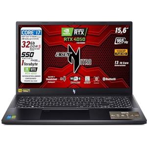 Acer Nitro Notebook Gaming, Cpu Intel Core i7 13620H, Ram 32Gb DDR5, 1 Tb, Display 15,6