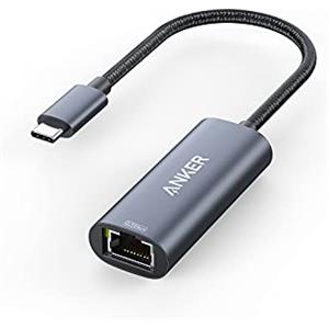 Anker PowerExpand USB-C all'adattatore Gigabit Ethernet, da USB-C a 2,5 Gbps Hub Ethernet in alluminio, compatibile con MacBook Pro, MacBook Air 2018 e successivi, iPad Pro 2018, XPS