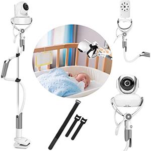 BURNNOVE Supporto Universale Baby Monitor, Supporto per la Videocamera di Sorveglianza del Bimbo, Montare la Mensola Senza Forare 85cm Compatibile con la Maggior Parte dei Baby Monitor e dei Telefoni