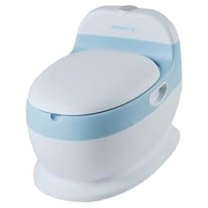 AZIAMOR AZ210-AZZ New Mini Baby Water Mini WC Toilette per Bambini con Contenitore Estraibile e Rumore Sciacquone Colore Azzurro