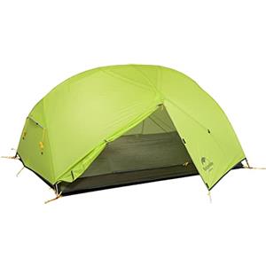 Naturehike Tenda Mongar 2 Persone Tenda da Campeggio Tenda a Cupola Tenda Ultraleggera Tenda Impermeabile in Silicone con Robusta Lega di Alluminio 7001 Ampio Spazio per Dormire (20D Verde)