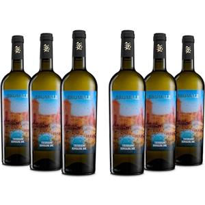 Brumale Vino Trebbiano di Romagna DOC, Vino Fresco e Minerale dai Profumi Fruttati e Floreali, 12% Vol, Confezione con 6 Bottiglie da 750 ml