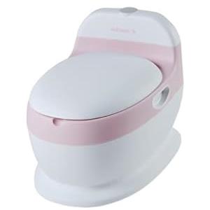 Aziamor AZ210-ROS New Mini Baby Water Mini Wc Toilette per Bambini con Contenitore Estraibile e Rumore Sciacquone Colore Rosa