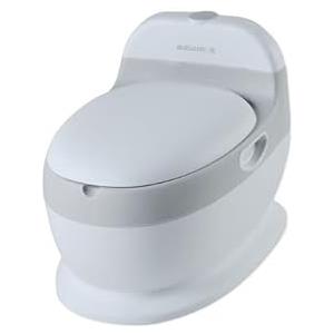 Aziamor AZ210-GRI New Mini Baby Water Mini Wc Toilette per Bambini con Contenitore Estraibile e Rumore Sciacquone Colore Grigio