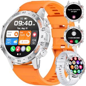 SUNKTA Smartwatch Uomo con Chiamate e Assistente Vocale 1.39'' Orologio Smartwatch Uomo con 100+ Modalità Sport/SpO2/Sonno/Notifiche Whatsapp Smart Watch con iOS Android