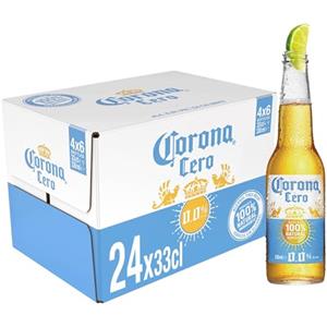 Corona Cero, Birra Analcolica Bottiglia, Pacco da 24x33cl