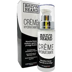 man's beard - Crema idratante - Ingredienti di origine naturale - 100% Made in France - Capacità: 30 ml