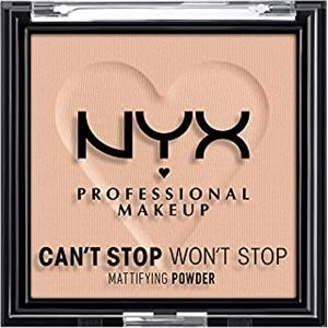 NYX Professional Makeup Fondotinta in polvere Can't Stop Won't Stop, Matte Finish, Medium