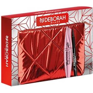 Deborah Milano - Pochette Idea Regalo, include Mascara MyPower Volume e Eyeliner Pen 24 Ore Extra Nero, N.06