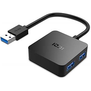 ICZI Hub USB 3.0, Compatto Adattatore Splitter Multiporta con 4 Porte USB per MacBook Pro, Mac mini, Surface Pro, Desktop, PC, Notebook - Nero