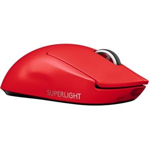 Logitech G PRO X Superlight Mouse Gaming Wireless, Leggero 63 g, Sensore Hero 25K, 25.600 DPI, 5 Tasti Programmabili, Lunga Autonomia, Memoria Integrata, per Esport, PC/Mac - Rosso