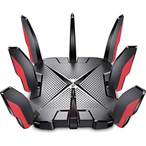 TP-Link AX6600 Tri-Band Wi-Fi 6 Gaming Router with 4* Gigabit Ports+1 * 2.5 Gbps port, WiFi Speed up to 6600Mbps, 2 USB Ports, Quad-Core CPU, Ideal for Gaming Xbox/PS4/Steam & 4K (Archer GX90)