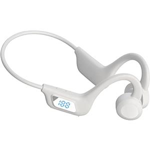 EGEN Cuffie a conduzione ossea Bluetooth 5.2 senza fili auricolari sport corsa orecchio aperto impermeabile pieghevole 360 gradi per allenamento sport corsa ciclismo (bianco)