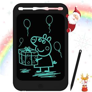 Richgv 10 Pollici Tavoletta Grafica, Lavagna Magnetica per Bambini, Portatile Lavagnetta LCD, Lavagnetta Cancellabile Elettronica, Giochi di Viaggio, Regali Natale per Bambini 3 4 5 6 7 Anni